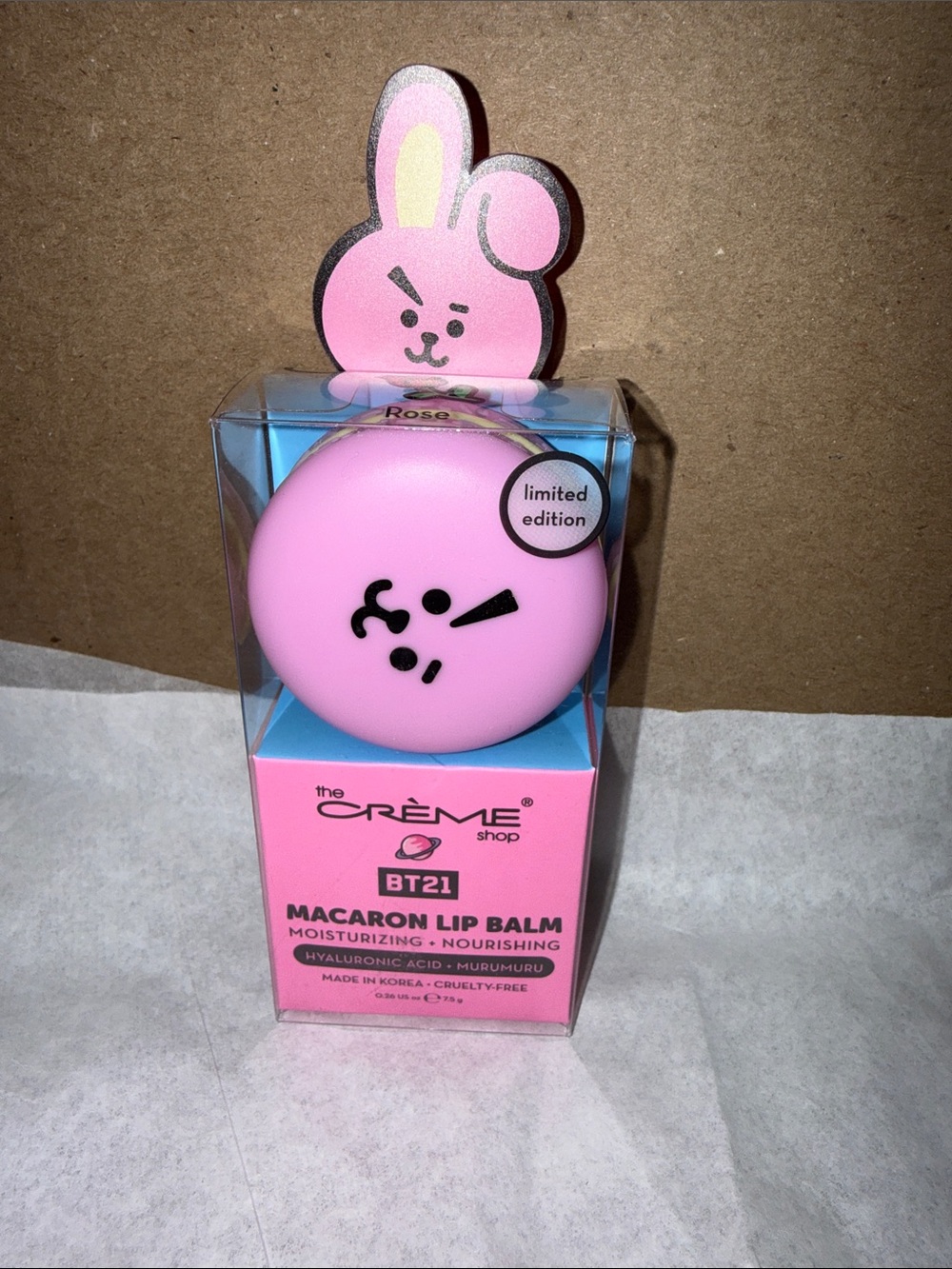 Crème Shop BT21 Rose Macaron Lip Balm - Limited Edition